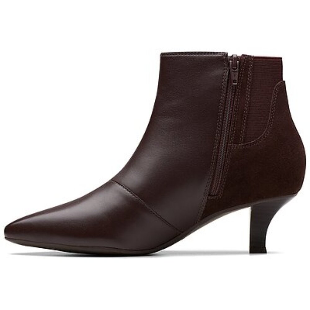 Clarks Kepley Erin Leather Ankle Boots, Brown Suede, Size 9.5M - Picture 3 of 8
